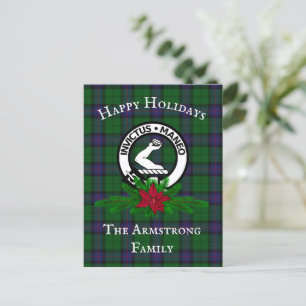 Scottish Clan Armstrong Holiday Postcard Postkarte
