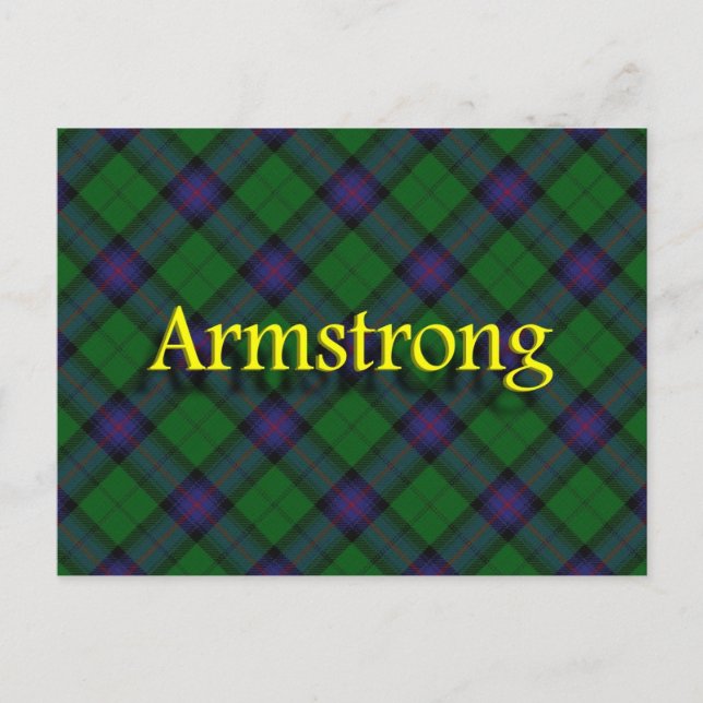 Scottish Clan Armstrong Postkarte (Vorderseite)