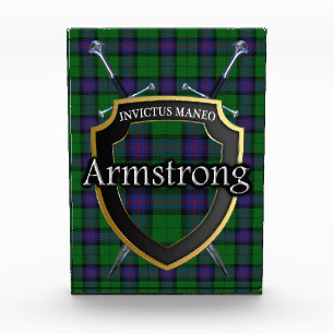 Scottish Clan Armstrong Tartan Fotoblock