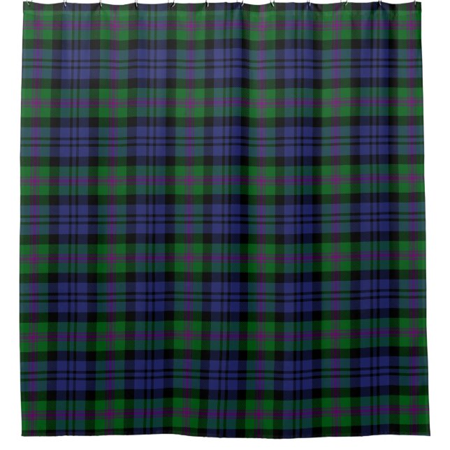 Scottish Clan Baird Tartan Kariert Duschvorhang (Vorderseite)