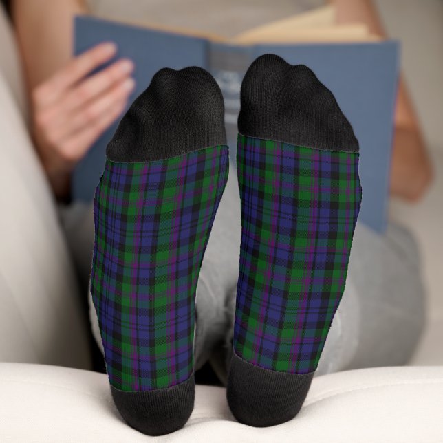 Scottish Clan Baird Tartan Kariert Socken (Unterseite)