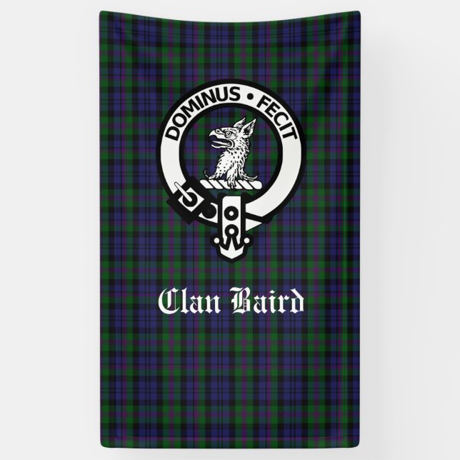 Scottish Clan Baird Tartan Kariert Vertical Banner (Vertikal)