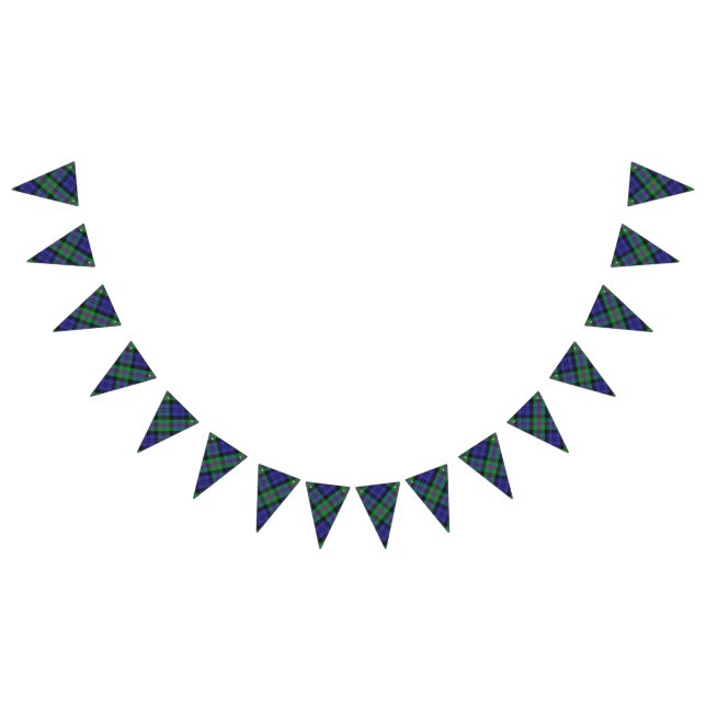 Scottish Clan Baird Tartan Wimpelkette (Alle)