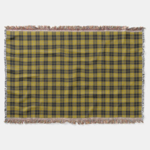 Scottish Clan Barclay Dress Yellow Black Tartan Decke