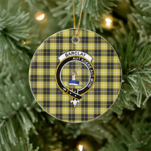 Scottish Clan Barclay Tartan und Wappen Keramik Ornament