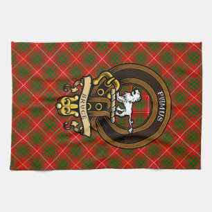 Scottish Clan Bruce Abzeichen und Wappen   Wappen Geschirrtuch