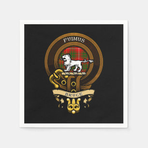 Scottish Clan Bruce Abzeichen und Wappen Wappen Serviette