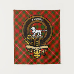 Scottish Clan Bruce Abzeichen und Wappen Wappen Wandteppich