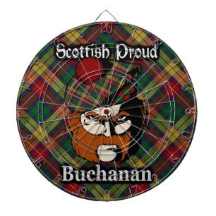 Scottish Clan Buchanan Tartan Dartboard Dartscheibe