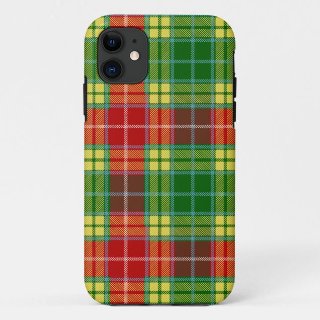 Scottish Clan Buchanan Tartan Kariert Case-Mate iPhone Hülle (Rückseite)