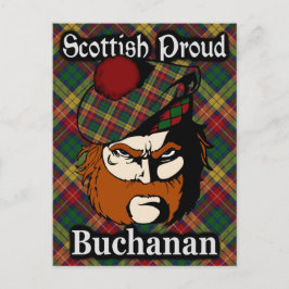 Scottish Clan Buchanan Tartan Postcard Postkarte