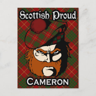 Scottish Clan Cameron Tartan Postcard Postkarte