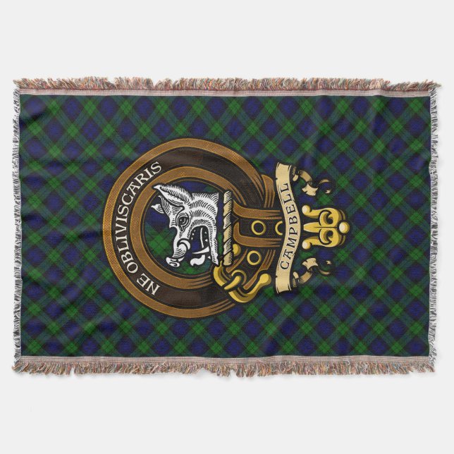 Scottish Clan Campbell Abzeichen und Wappen Decke (Vorderseite)