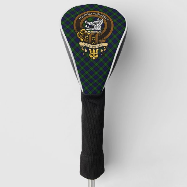 Scottish Clan Campbell Abzeichen und Wappen Golf Headcover (Vorderseite)