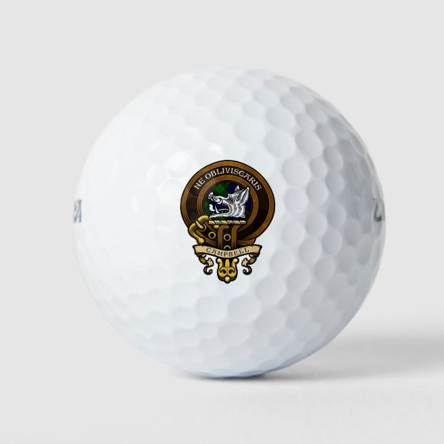 Scottish Clan Campbell Abzeichen und Wappen Golfball (Vorderseite)