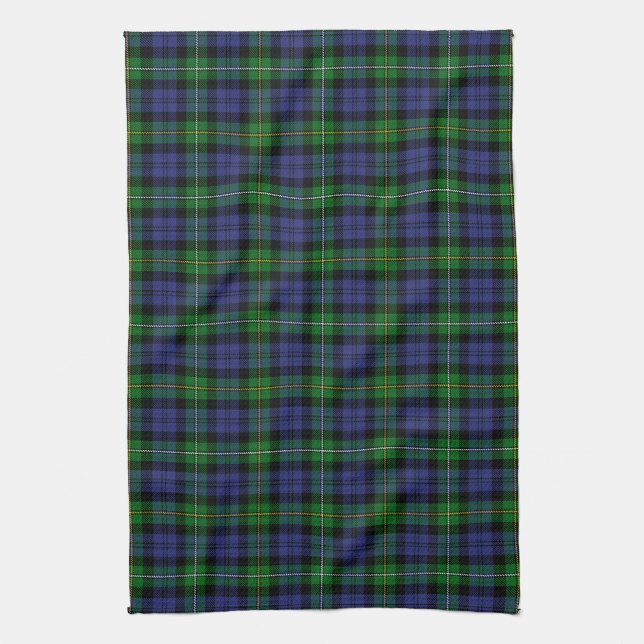 Scottish Clan Campbell, Loudoun Tartan Kariert Geschirrtuch (Vertikal)