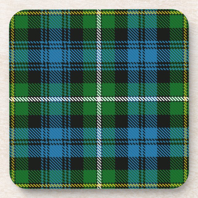 Scottish Clan Campbell of Argyll Tartan Kariert Getränkeuntersetzer (Vorderseite)