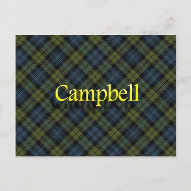 Scottish Clan Campbell Postkarte (Vorderseite)