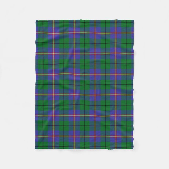 Scottish Clan Carmichael Tartan Kariert Fleecedecke (Vorderseite)