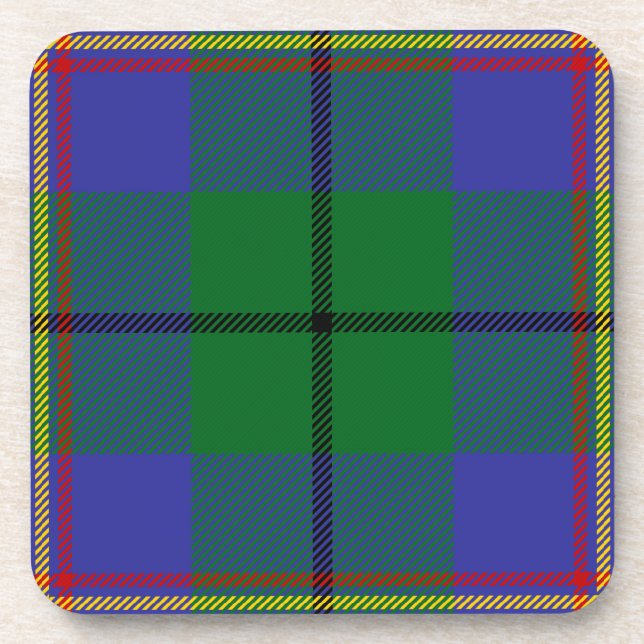 Scottish Clan Carmichael Tartan Kariert Getränkeuntersetzer (Vorderseite)