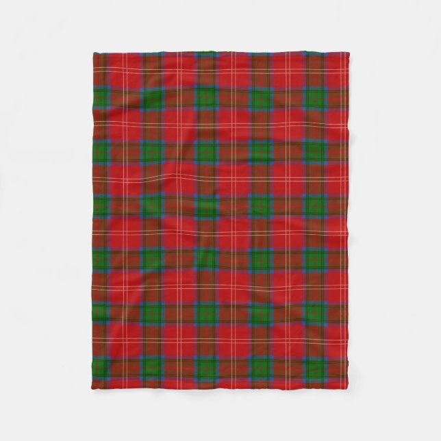 Scottish Clan Chisholm Tartan Kariert Fleecedecke (Vorderseite)