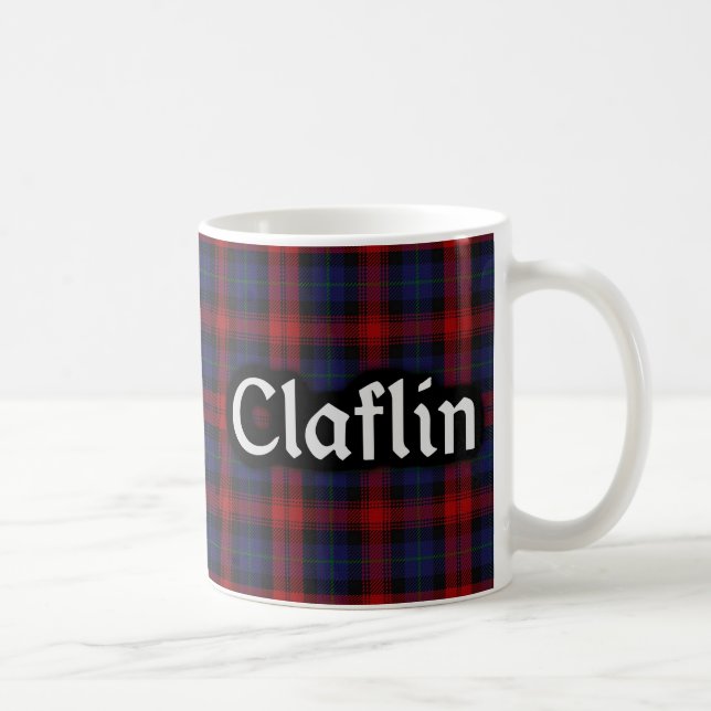Scottish Clan Claflin MacLachlan Tartan Tasse (Rechts)