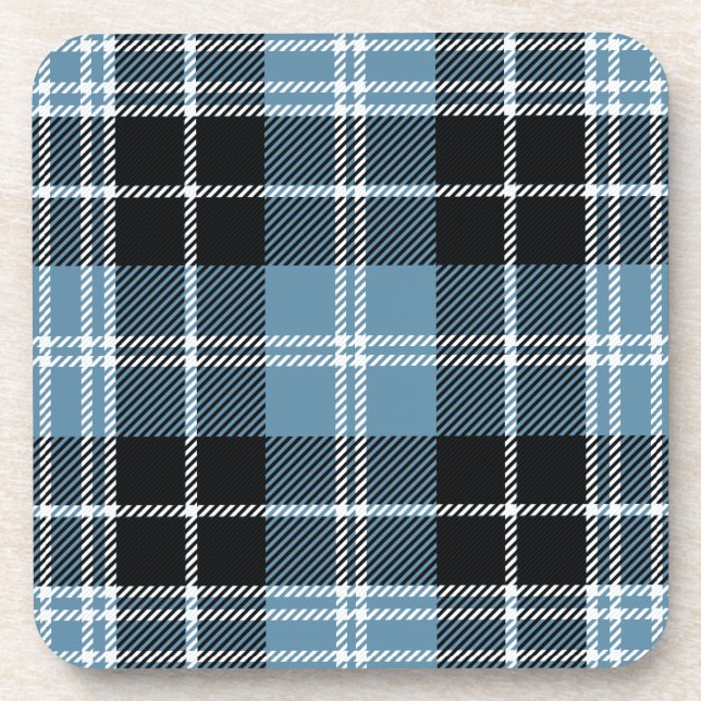 Scottish Clan Clark Tartan Kariert Getränkeuntersetzer (Vorderseite)