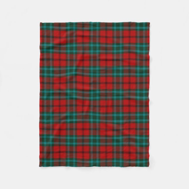 Scottish Clan Cook Tartan Kariert Fleecedecke (Vorderseite)