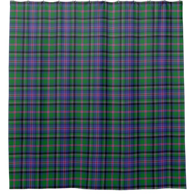 Scottish Clan Cooper Tartan Kariert Duschvorhang (Vorderseite)
