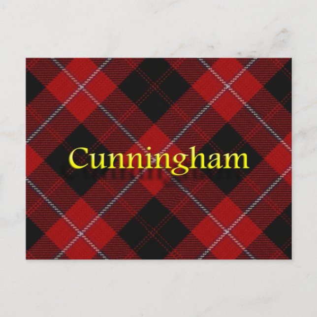 Scottish Clan Cunningham Postkarte (Vorderseite)