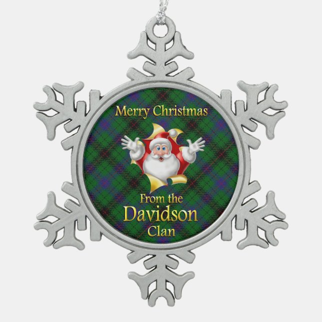 Scottish Clan Davidson Christmas Ornament (Vorderseite)