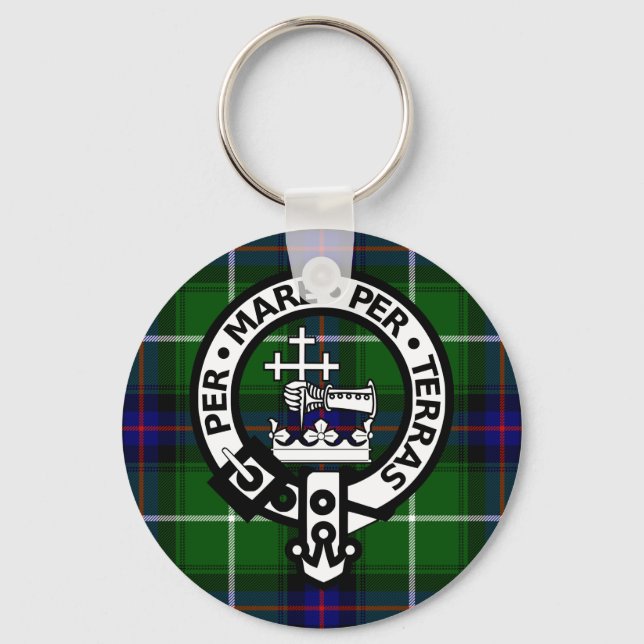 Scottish Clan Donald Tartan und Wappen Schlüsselanhänger (Vorderseite)