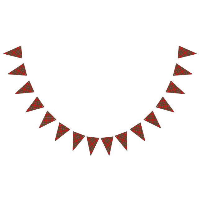 Scottish Clan Drummond Tartan Wimpelkette (Alle)