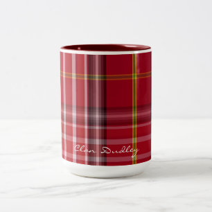 Scottish Clan Dudley Tartan Designer Tasse