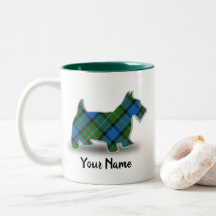 Scottish Clan Fergusson Tartan Scottish Terrier Zweifarbige Tasse