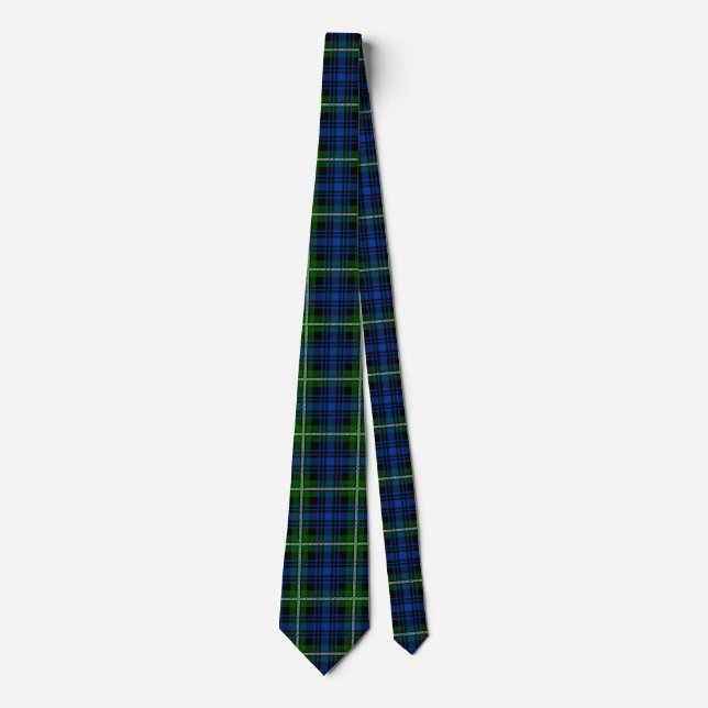 Scottish Clan Forbes Tartan Kariert Krawatte (Vorderseite)