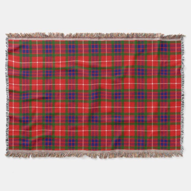 Scottish Clan Fraser von Lovat Tartan Kariert Decke (Vorderseite)