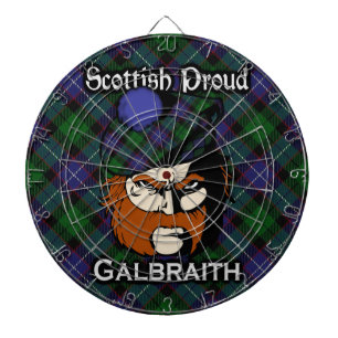 Scottish Clan Galbraith Tartan Dartboard Dartscheibe