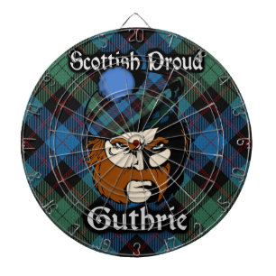 Scottish Clan Guthrie Tartan Dartboard Dartscheibe