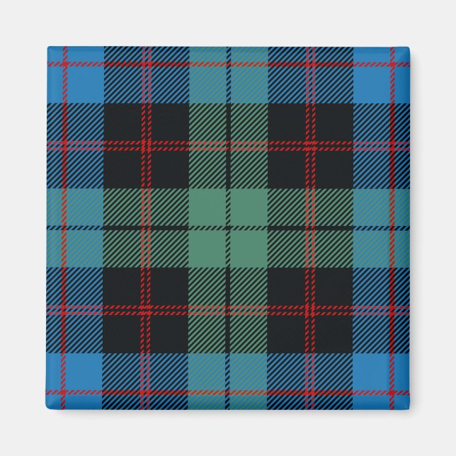 Scottish Clan Guthrie Tartan Kariert Magnet (Vorne)