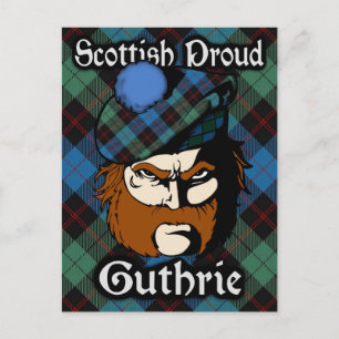Scottish Clan Guthrie Tartan Postcard Postkarte