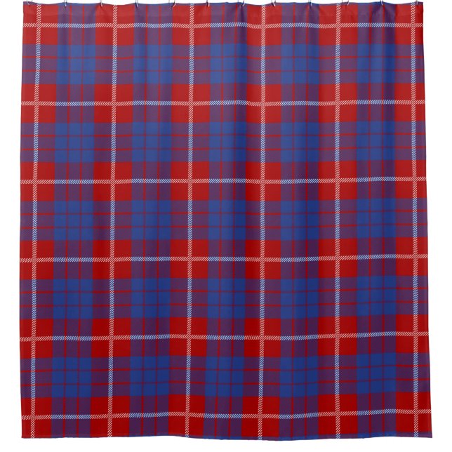 Scottish Clan Hamilton Tartan Kariert Duschvorhang (Vorderseite)