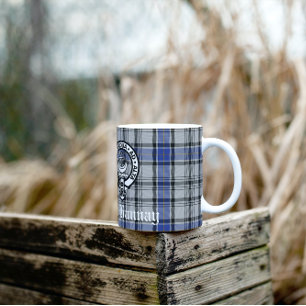 Scottish Clan Hannay Wappen Abzeichen und Tartan C Kaffeetasse