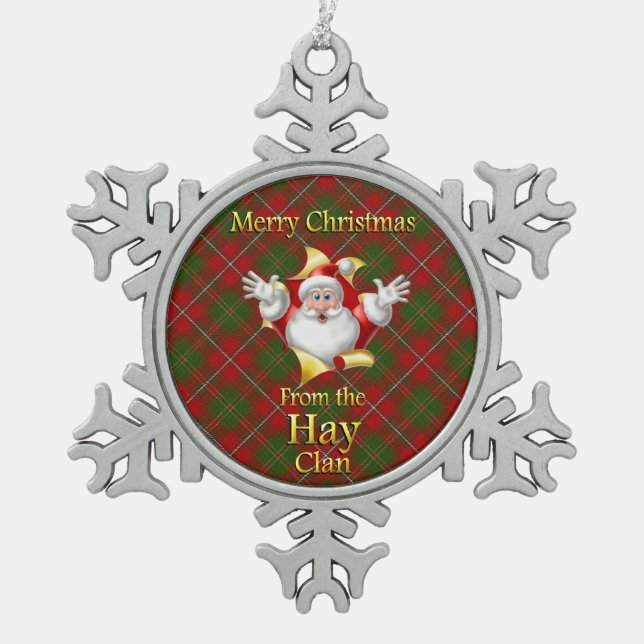 Scottish Clan Hay Christmas Ornament (Vorderseite)