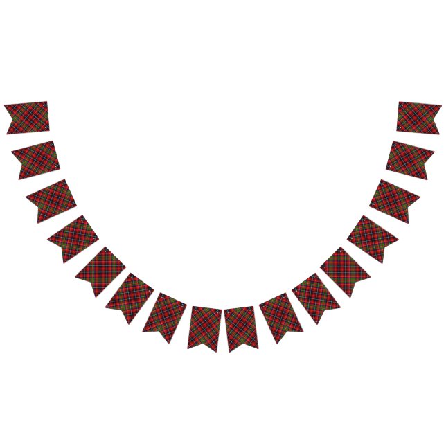 Scottish Clan Innes Tartan Wimpelkette (Alle)