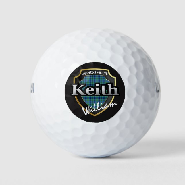 Scottish Clan Keith personalisieren Ihren Namen Golfball (Vorderseite)