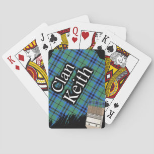 Scottish Clan Keith Tartan Paint Brush Spielkarten