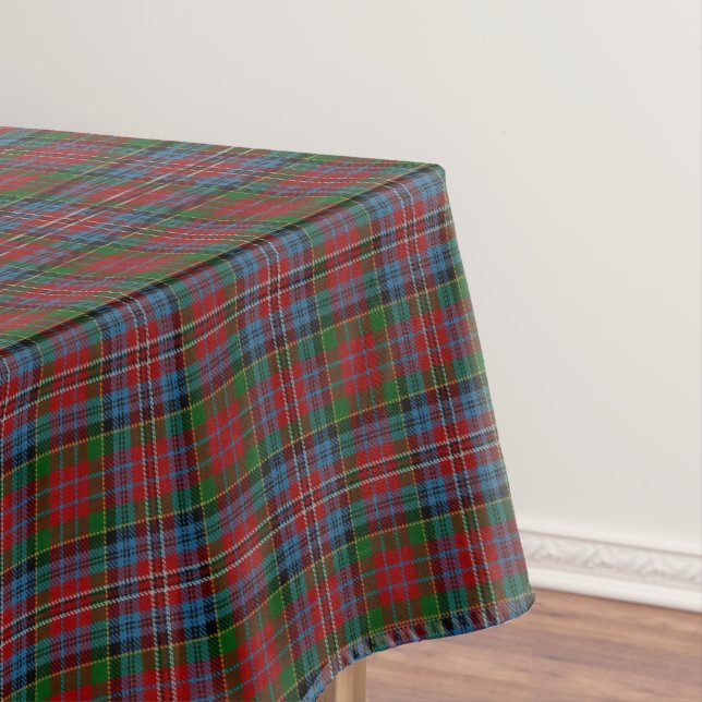 Scottish Clan Kidd Red Green Blue Tartan Tischdecke (Beispiel)