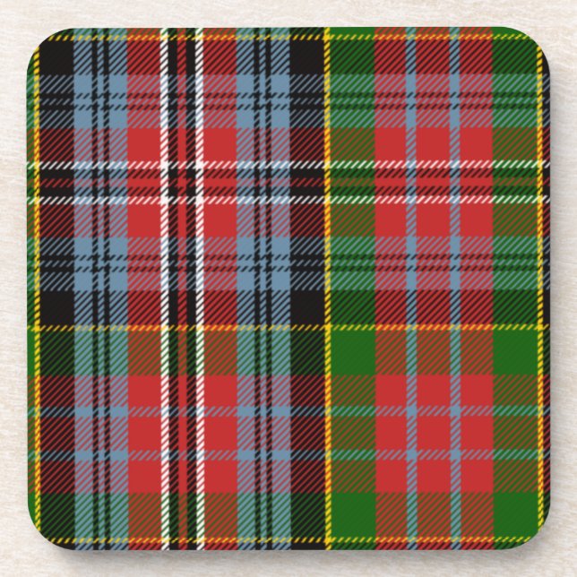 Scottish Clan Kidd Tartan Kariert Getränkeuntersetzer (Vorderseite)