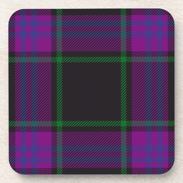 Scottish Clan Laird Tartan Kariert Getränkeuntersetzer (Vorderseite)
